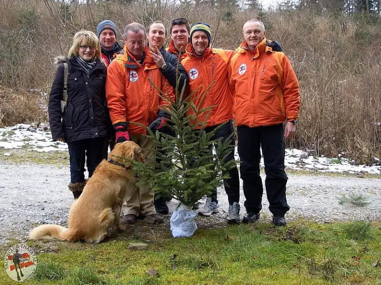 Christbaumversenken im Ottensteiner Stausee