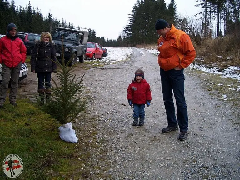 Christbaumversenken im Ottensteiner Stausee
